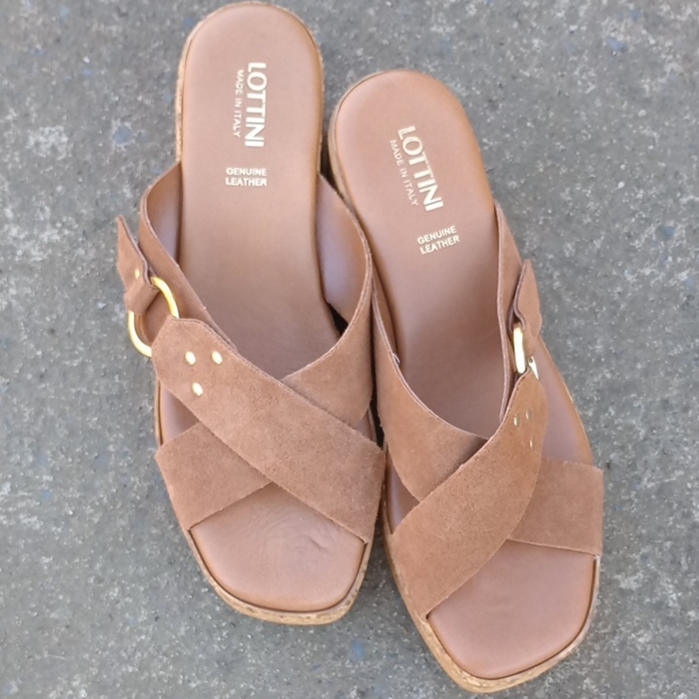 Brown Leather Women's‎ Sandals